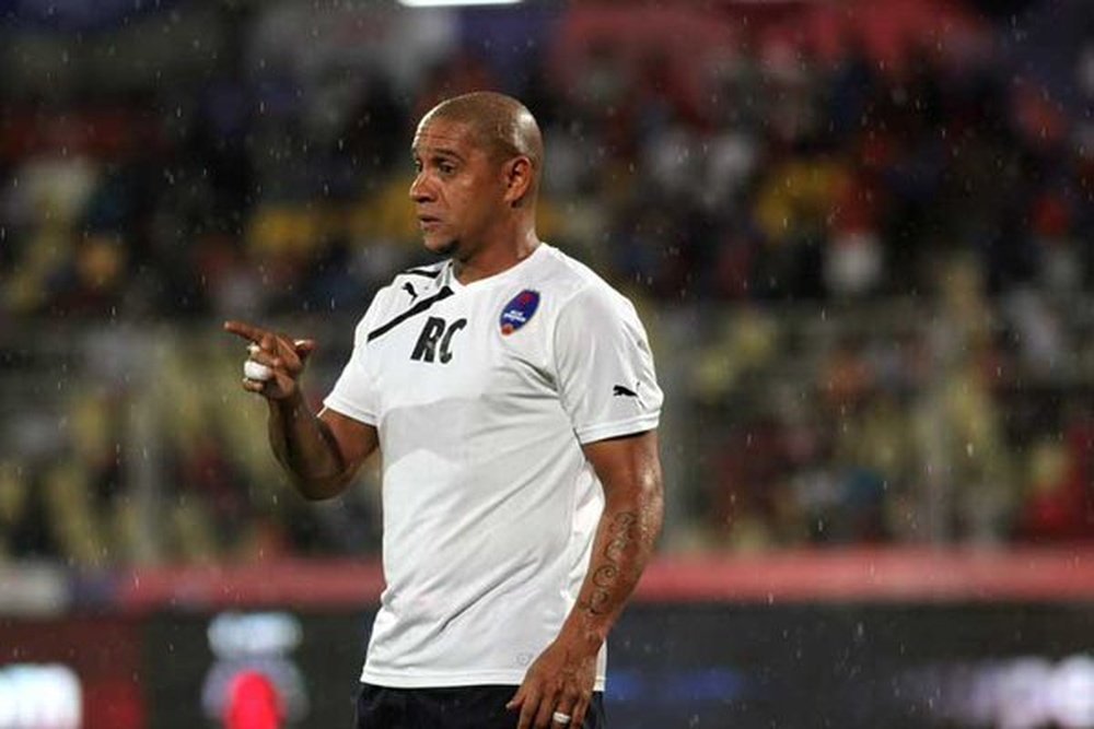 Roberto Carlos, con el Delhi Dynamos. Twitter