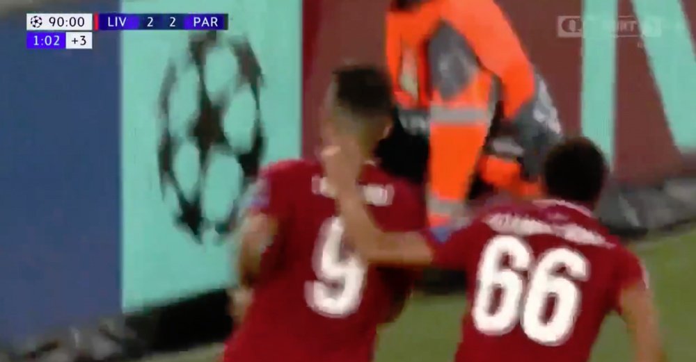Firmino rifled home to secure the points. Screenshot