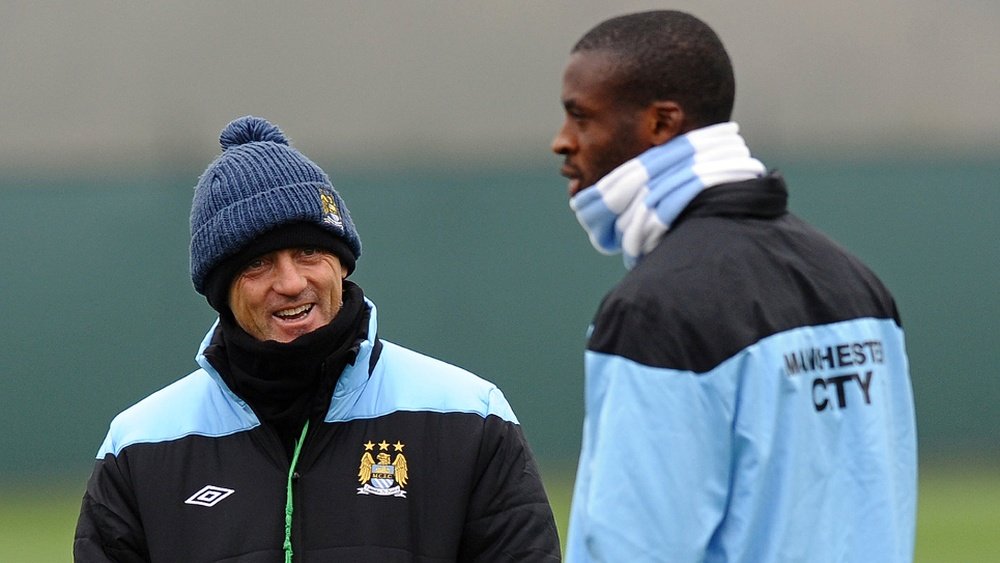 Yaya Touré rejoint Roberto Mancini en Arabie saoudite. AFP