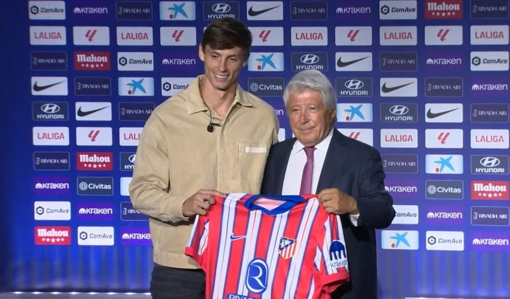 Le Normand has been capped 17 times by the Spanish national team. YouTube/Atleti