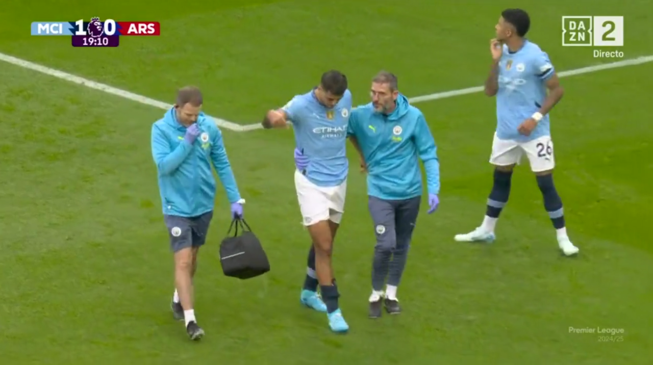 Alarm bells ring for Man City as Rodri left the field with knee injury