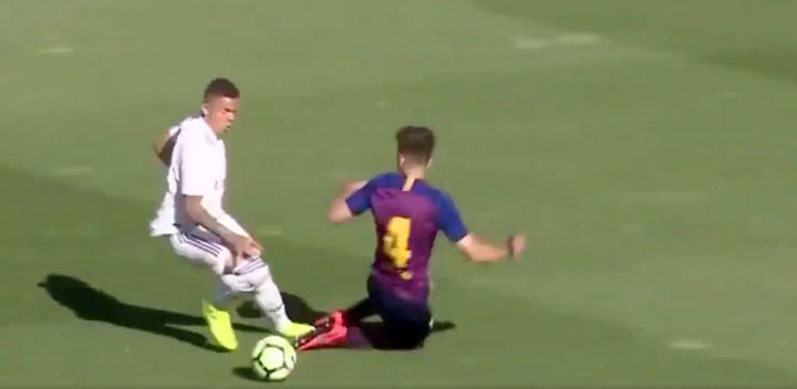 El espectacular gol de Rodrigo en el 'Clásico' de juveniles