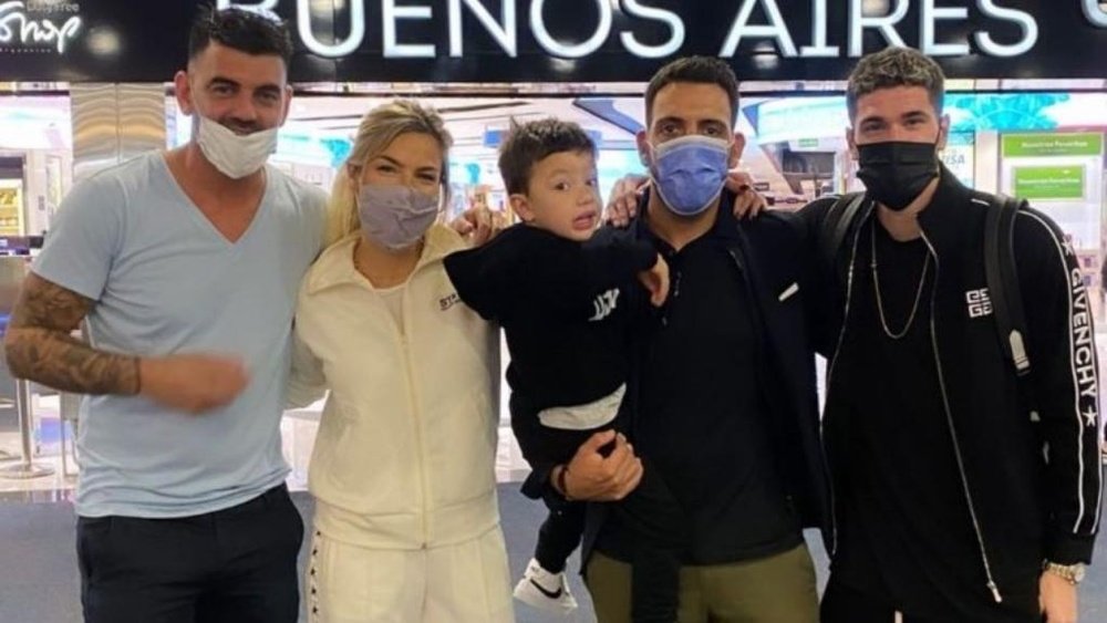 Rodrigo de Paul is now on the way to Madrid. Instagram/ailen_bechara