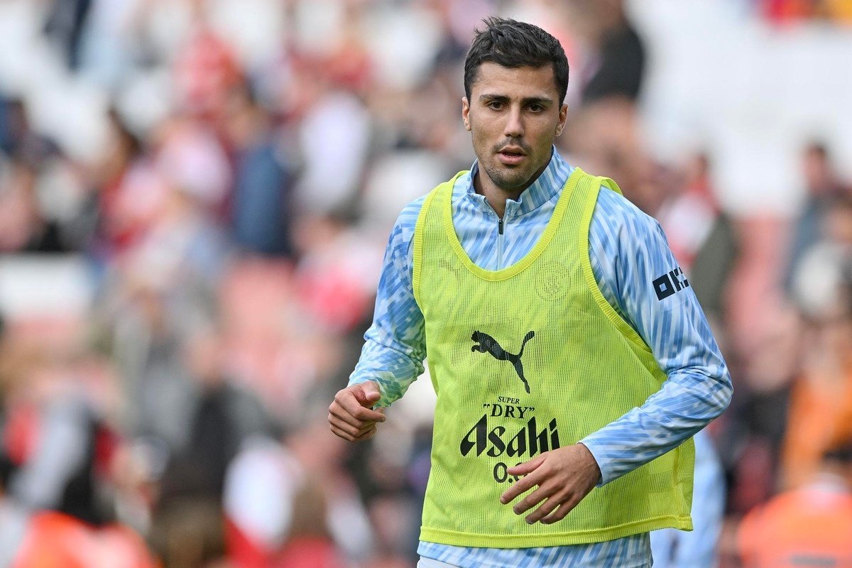 La sélection espagnole confirme le forfait de Rodri. EFE/Vince Mignott