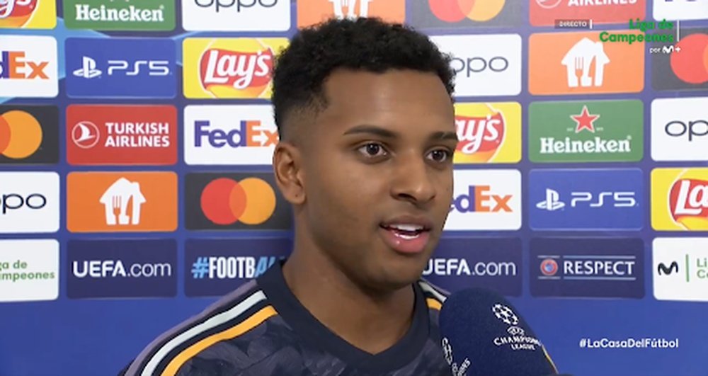 Para Rodrygo, el empate en Múnich es perfecto. Captura/MovistarLigadeCampeones
