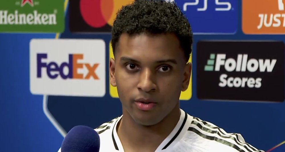 Rodrygo Goes was named MVP in Real Madrid's win over Atletico. Screenshot/Movistar+