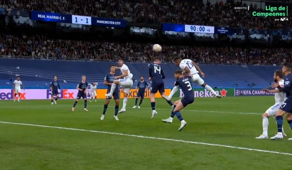 Rodrygo gets a two minute brace. Screenshot/MovistarLigadeCampeones