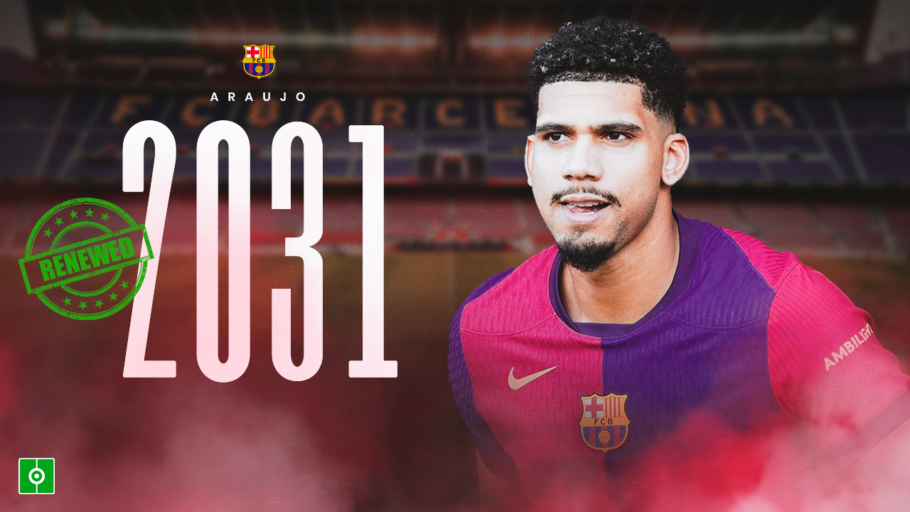 OFFICIAL: Araujo signs new Barcelona deal until 2031