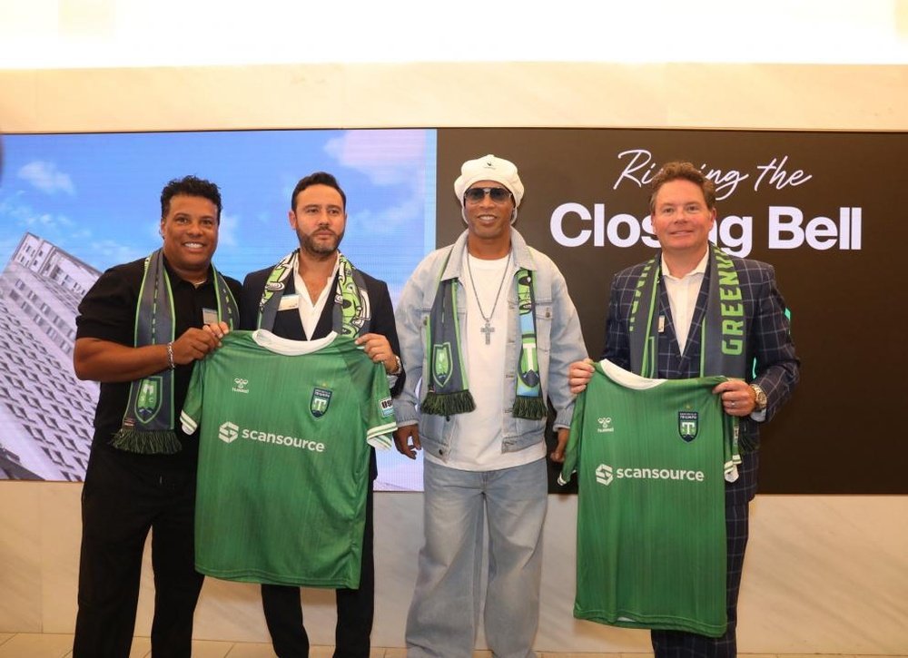 Ronaldinho's group has decided to become a shareholder in a team. Screenshot/GreenvilleTriumph