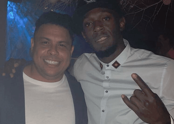 Ronaldo y Bolt, encuentro de leyendas