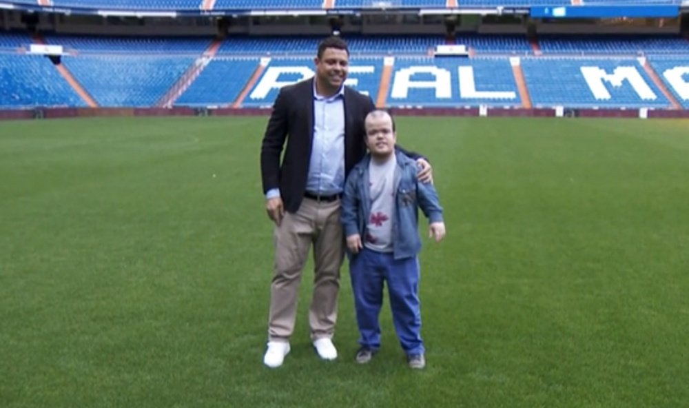Ronaldo y Juan Alberto se reencontraron en el Bernabéu. RealMadrid