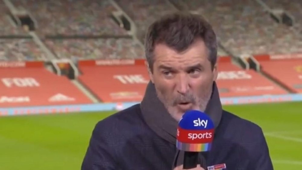 Keane se mostró muy crítico tras el derbi de Mánchester. Captura/SkySports