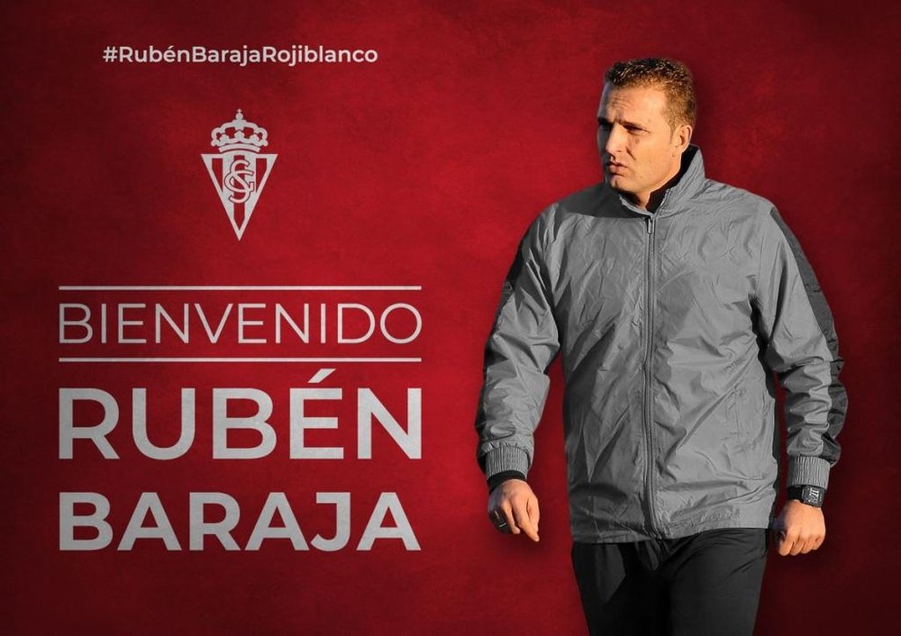 Baraja, nuevo entrenador del Sporting. Twitter/RealSporting