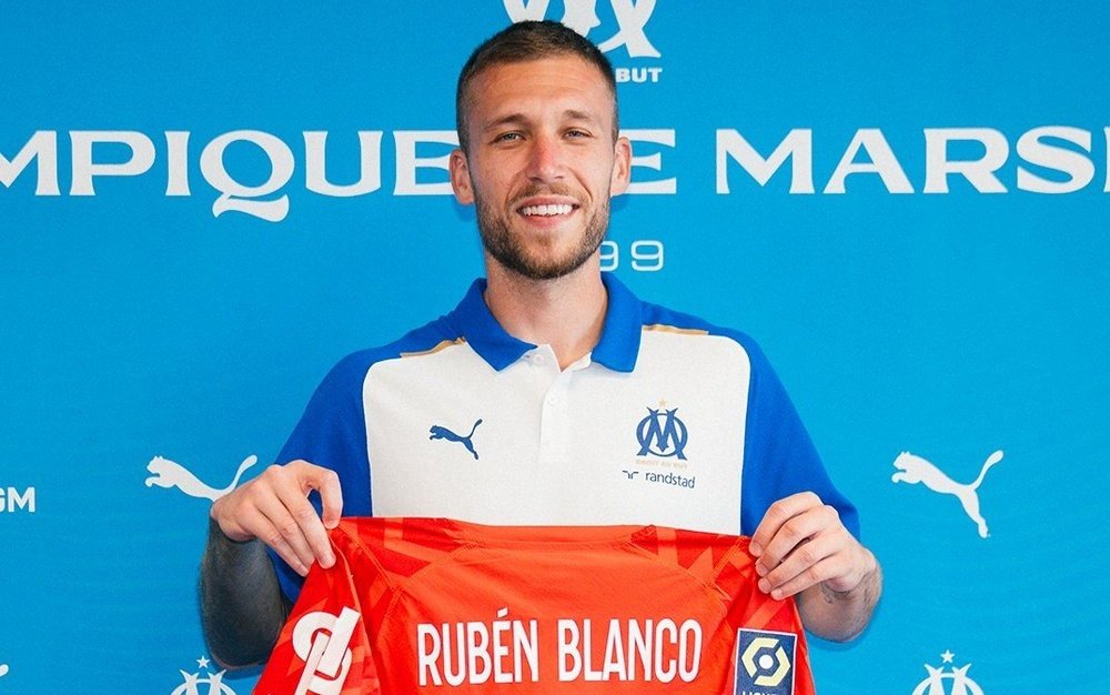 Rubén Blanco reforça o Olympique de Marselha. Twitter/OM_Officiel