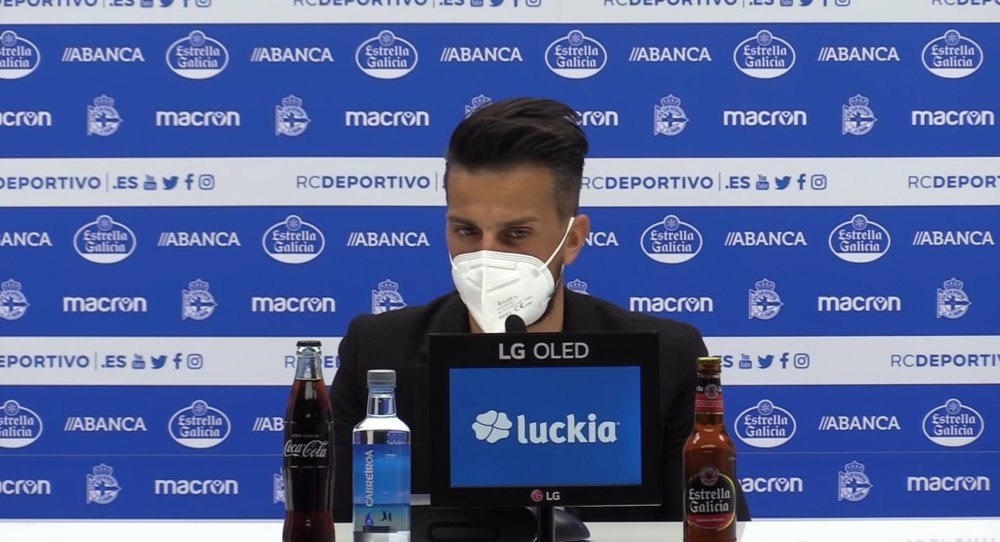 Rubén de la Barrera habló tras el triunfo agridulce ante el Zamora. Captura/RCDeportivo