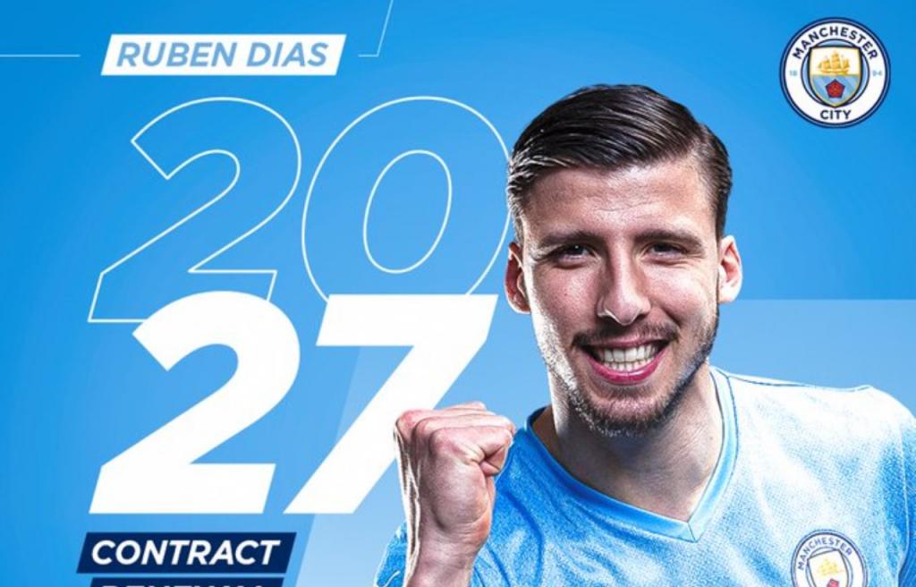 OFICIAL el City renueva a Rúben Dias un año después de su fichaje