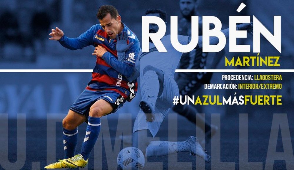 Rubén Martínez, nuevo jugador del Melilla. UDMelilla