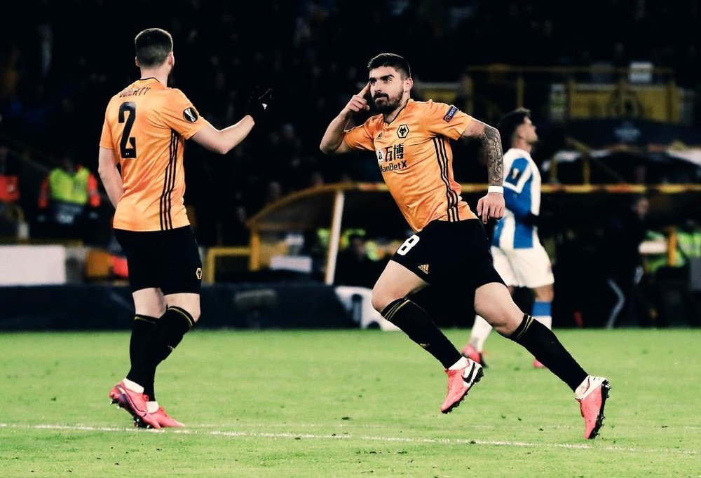 Los Wolves endosaron un duro 4-0 al Espanyol. Twitter/Wolves