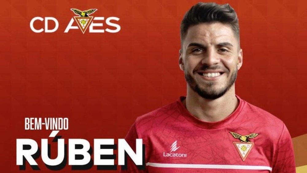 Rúben Oliveira volverá a jugar prestado en el Desportivo das Aves. Facebook/ClubeDesportivodasAves