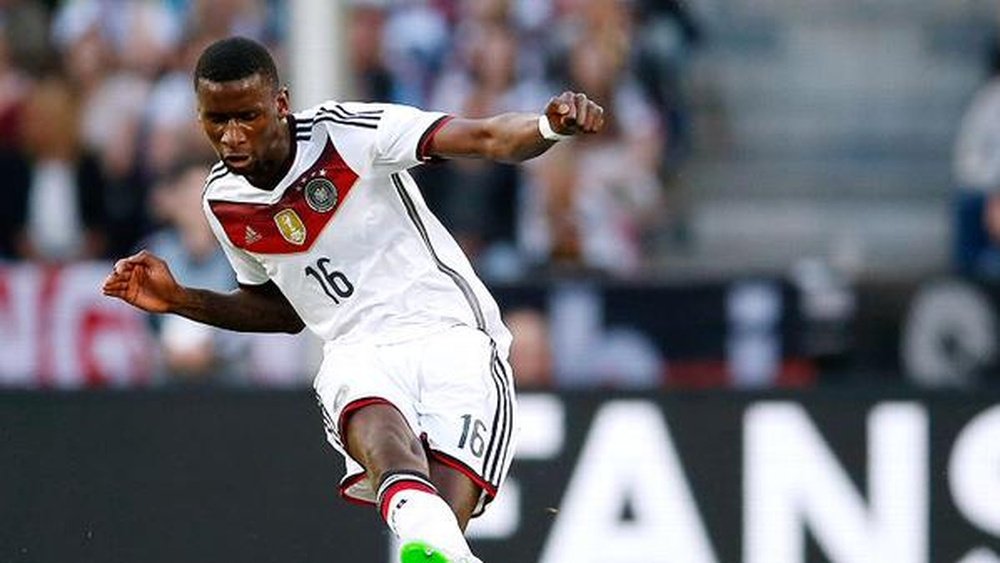 Rüdiger during a game for his national team. Twitter.
