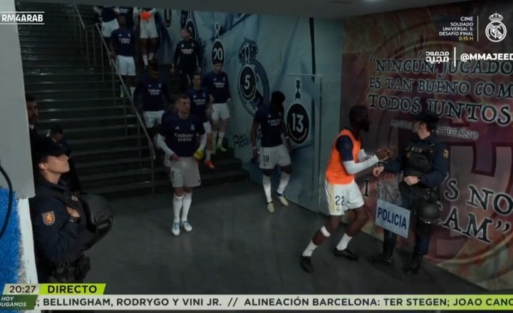 Rudiger gave his shirt to the policeman he scared in 'El Clasico'
