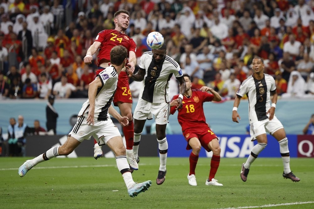 España y Alemania empataron en el Mundial. EFE