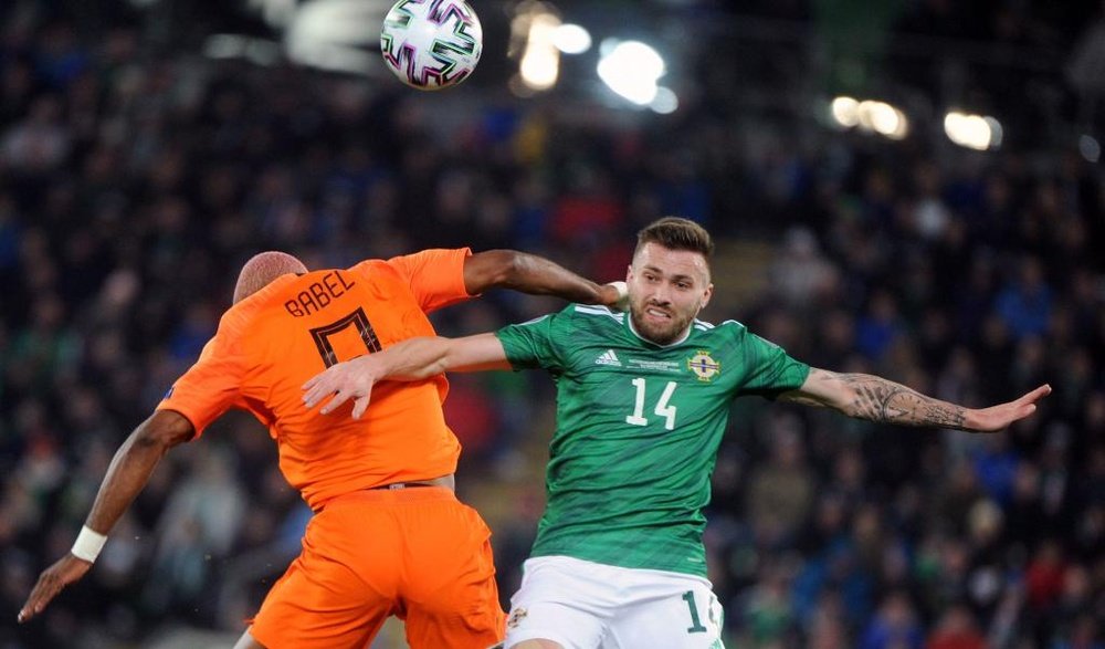 Irlanda del Norte llegó a fallar un penalti en la primera mitad. EFE