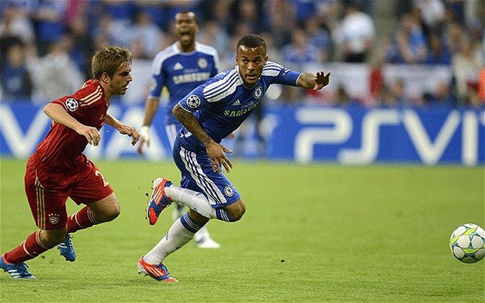 Bertrand playing for Chelsea in the 2012 Champions League final. AFP