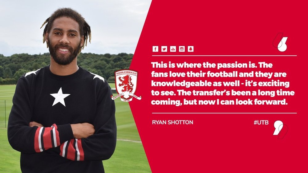 Ryan Shotton has completed his move to the Riverside. MiddlesbroughFC