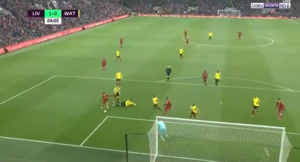 Salah scored his 25th league goal of the season against Watford. beINSports