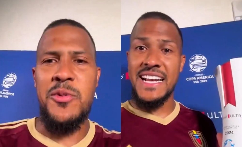 Rondón habló tras clasificar a su país a los cuartos de final. Capturas/CONMEBOL
