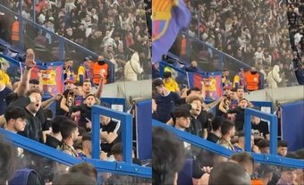 El Barcelona ha decidido suspender a los 2 socios que hicieron gestos nazis -levantar el brazo- en el encuentro entre el PSG y el Barcelona del Parque de los Príncipes.