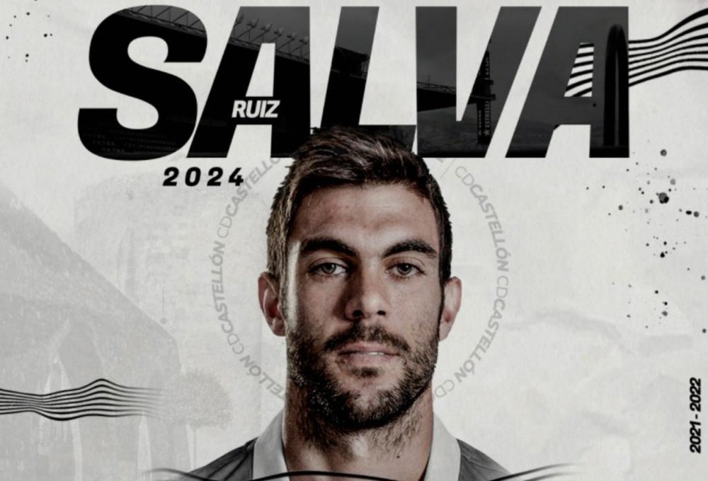 Salva Ruiz, nuevo jugador del Castellón. Twitter/CDCastellon