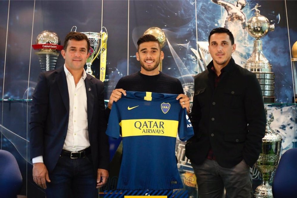 Salvio ya es jugador de Boca Juniors. Twitter/BocaJrsOficial