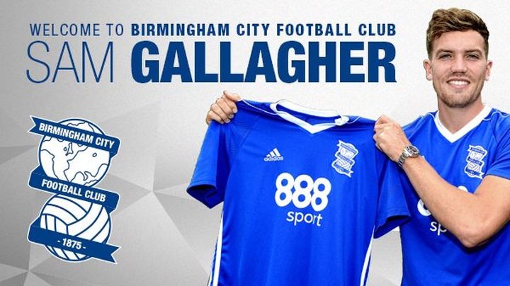 Sam Gallagher signe à Birmingham City