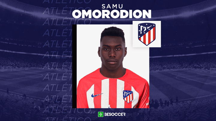 O Atlético de Madrid anuncia Samu Omorodion
