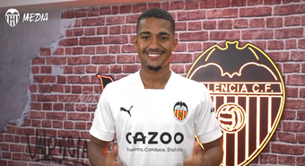 Así anunció el Valencia a Samuel Lino. Captura/ValenciaCF