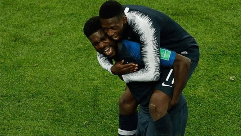 Suculenta prima de Dembélé y Umtiti tras ganar el Mundial. AFP
