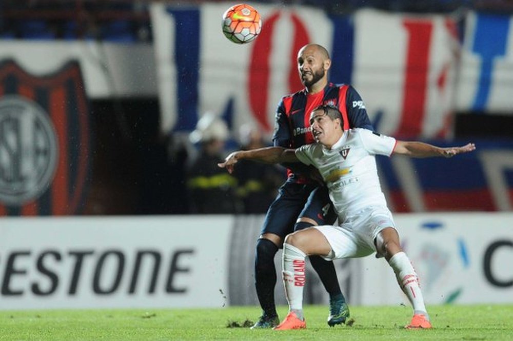 San Lorenzo no pudo pasar del empate ante Liga de Quito. AFA
