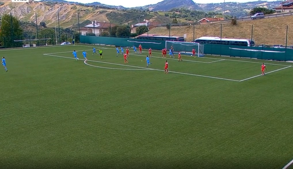 San Marino Sub 21: primer triunfo en 3.926 días y primer gol en 2.399. Captura/TitaniTV