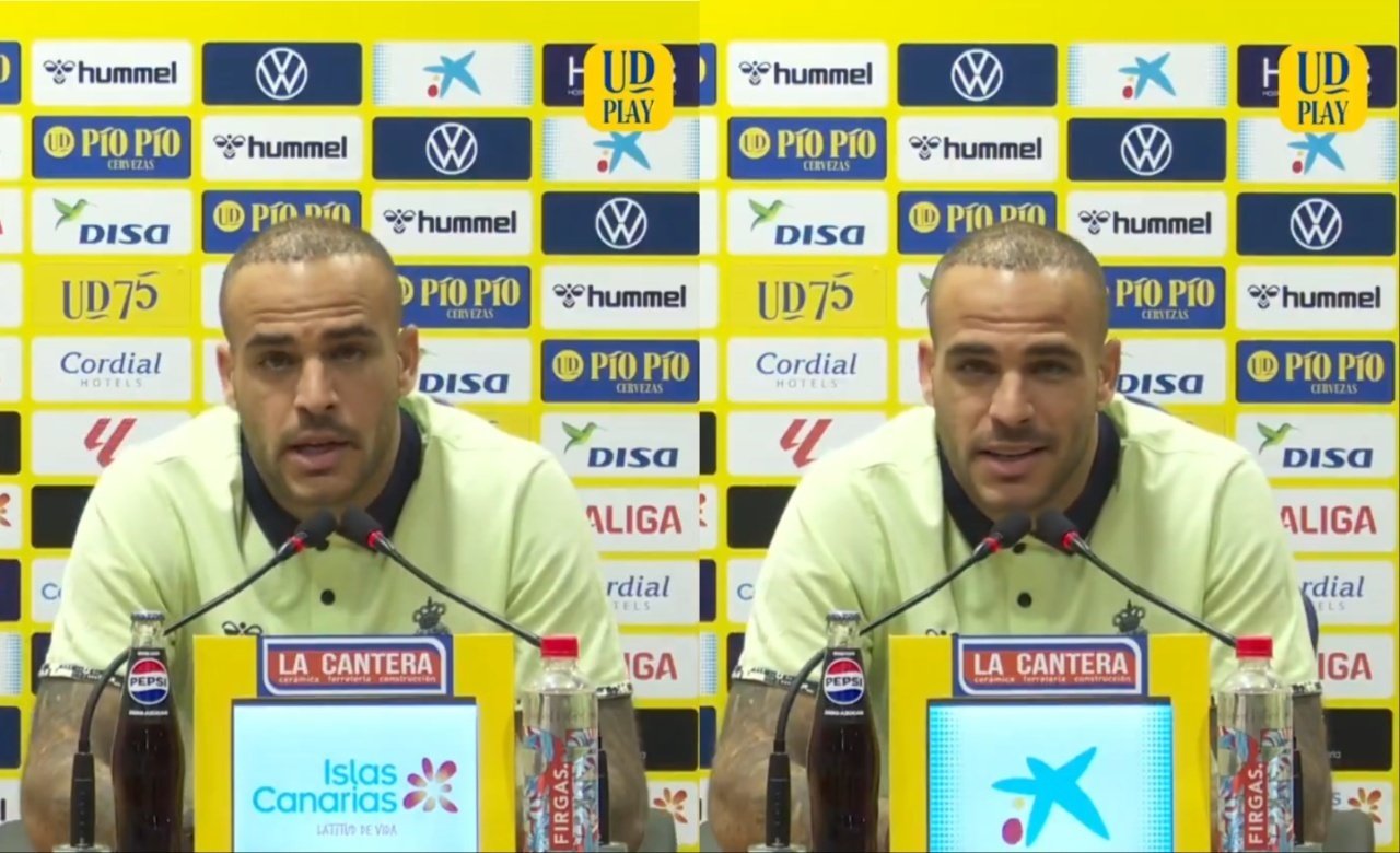 Sandro habló en rueda de prensa. Capturas/UDLasPalmas