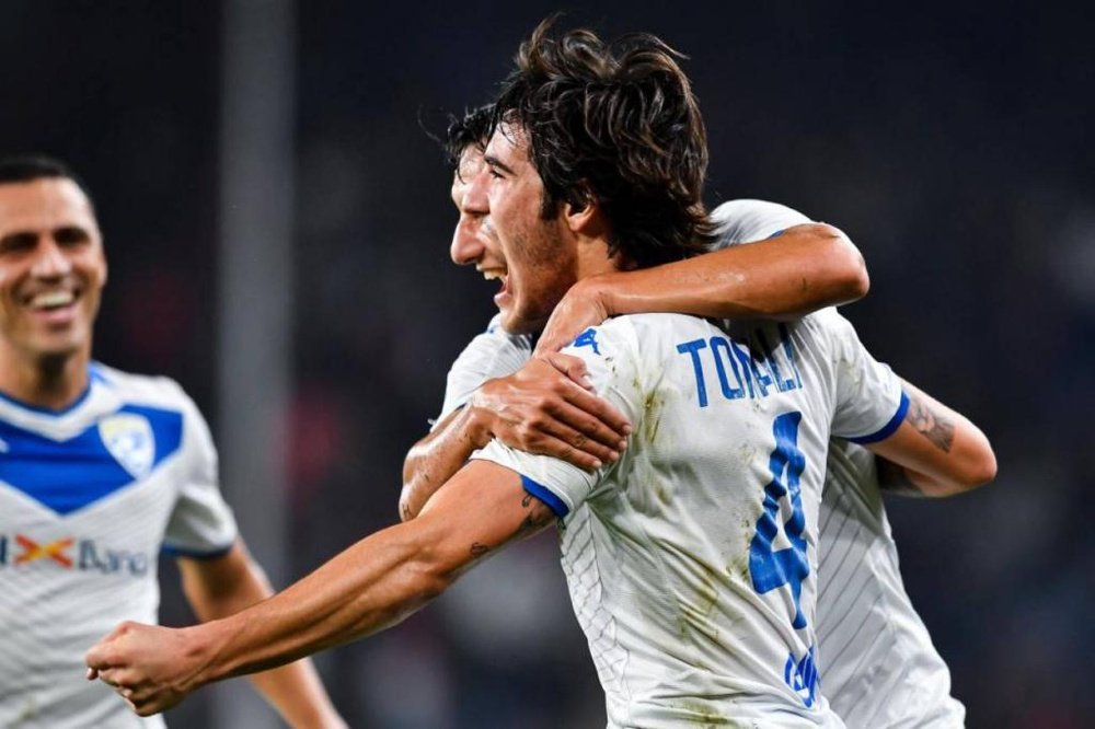 Visite médicale pour Sandro Tonali à Milan. EFE