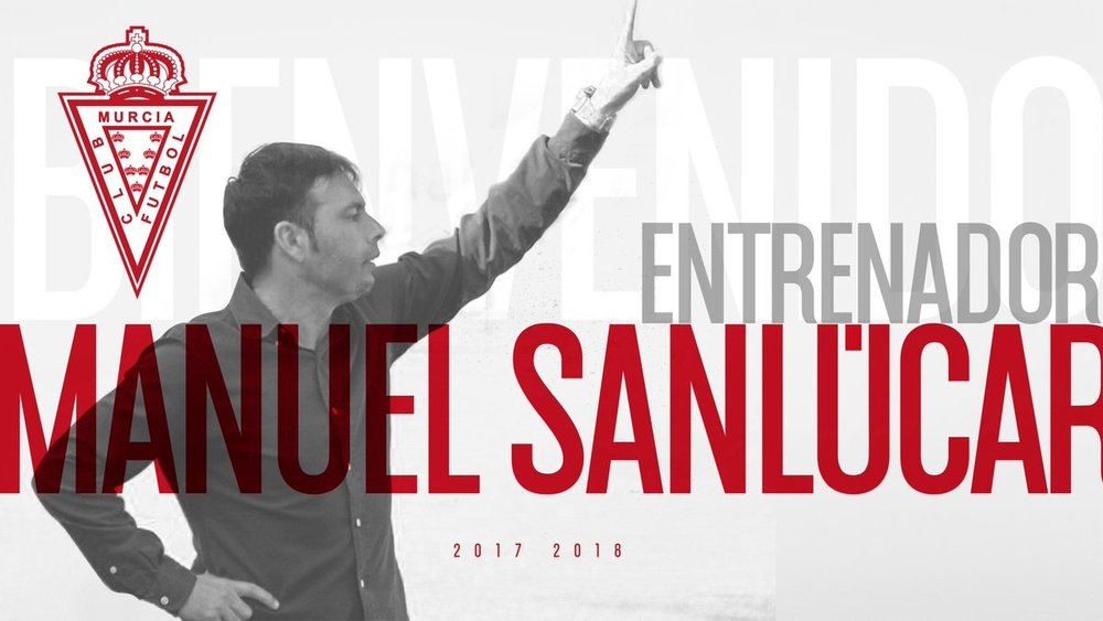 Manuel Sanlúcar firma por una temporada con el Real Murcia. realmurciacfsad