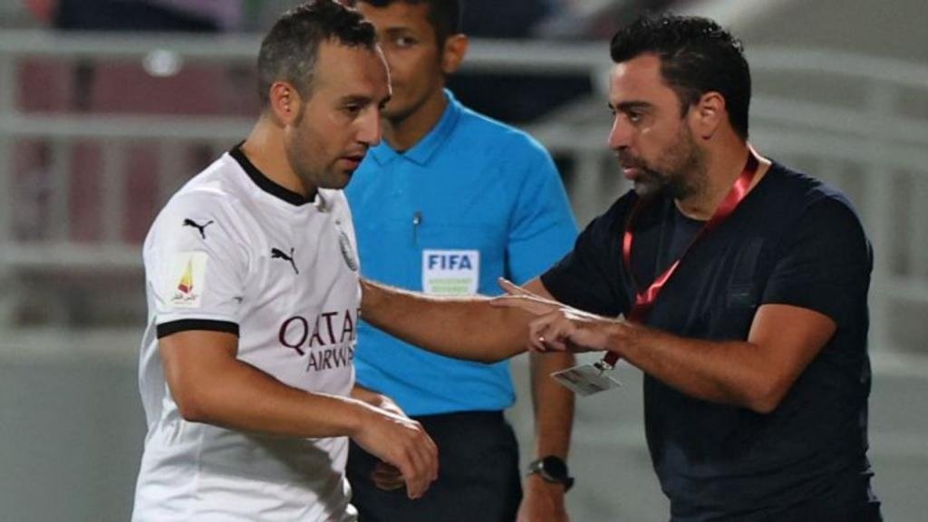 Santi Cazorla was coached by Xavi Hernandez at Al Sadd in Qatar. AFP