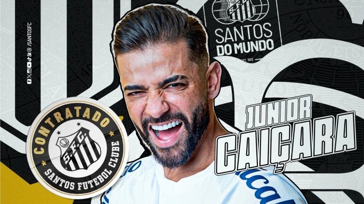 Santos anuncia a contratação do lateral-direito Júnior Caiçara