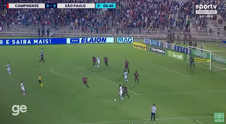 Sao Paulo empató a cero frente a Campinense. YouTube/ge