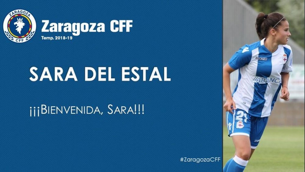 Sara del Estal ya ha firmado su nuevo contrato. ZaragozaCFF