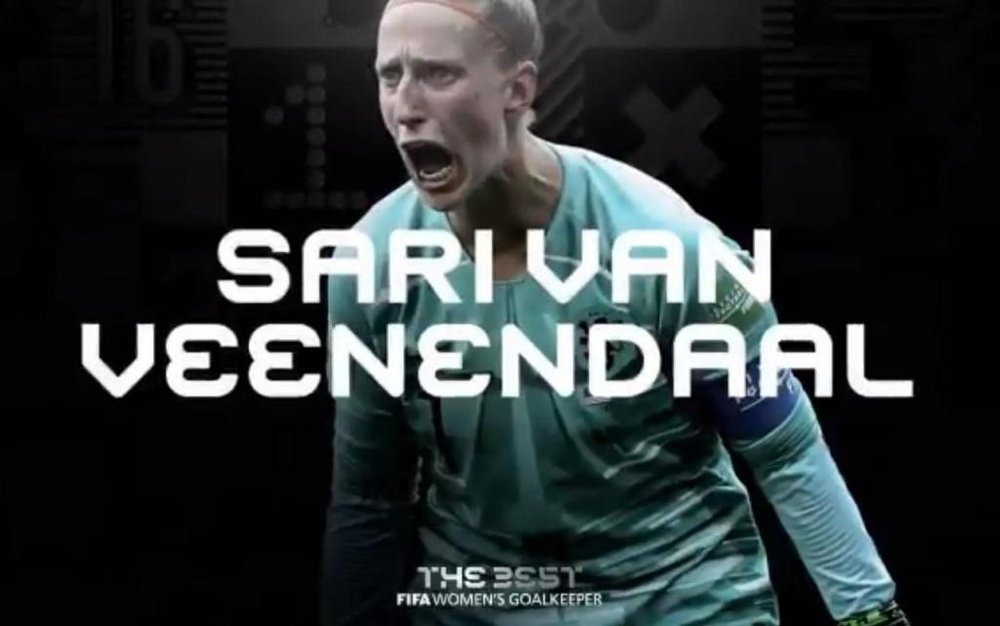 Sari van Veenendaal is the best in the world. Screenshot/FIFA