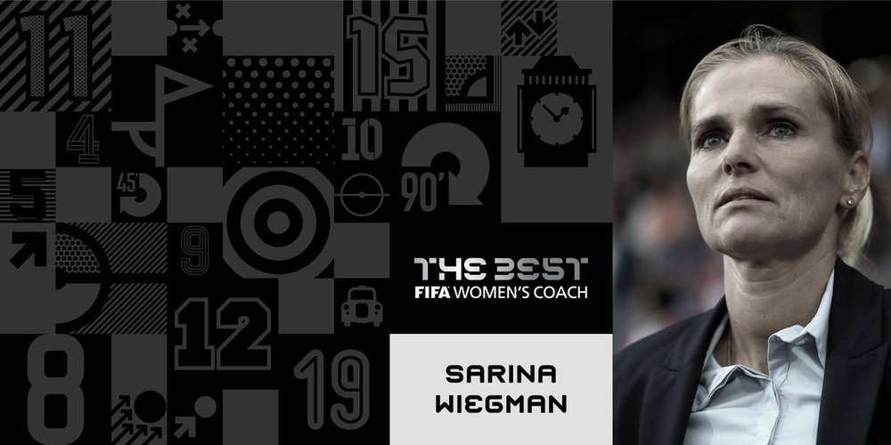 Sarina Wiegman se hace con el galardón 'The Best' a mejor entrenadora. FIFA.com