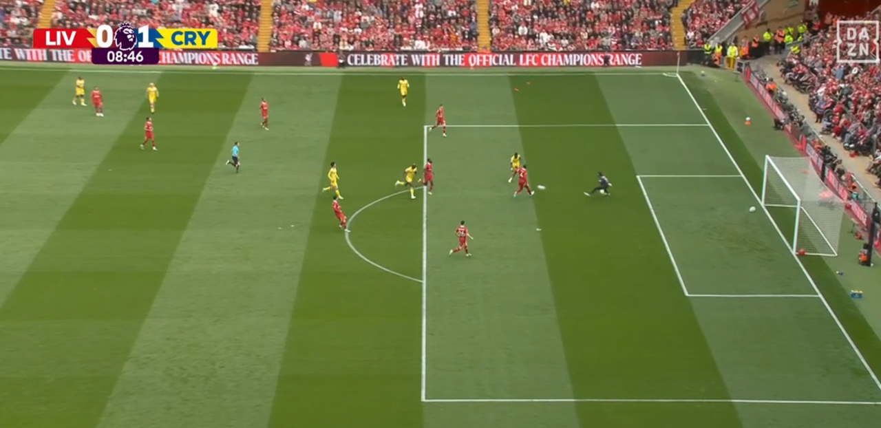 Sarr’s early strike puts Crystal Palace in front against Liverpool at Anfield